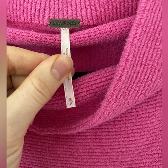 Free People Electric Pink Ottoman Sweater (As Seen On Jillian Harris) ⚡️ - Picture 3 of 6